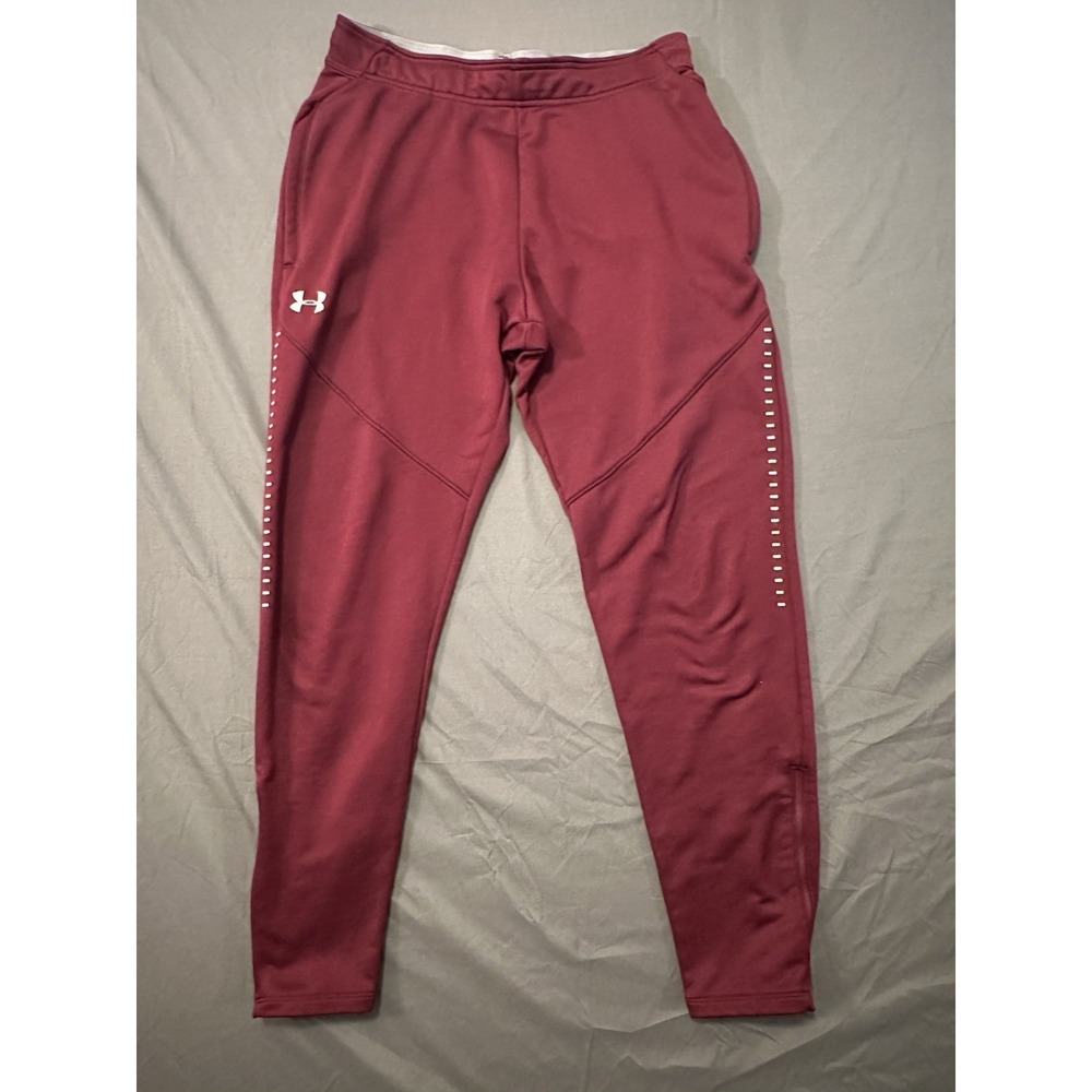 Under‎ Armour Hybrid Warm-Up Pant Womens 1327445 Large Burgundy Maroon